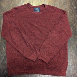 American Eagle Outfitters Maroon Crewneck Sweater